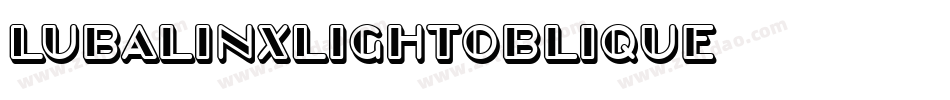 LubalinXLightOblique字体转换 LubalinXLightOblique字体转换