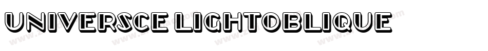 UniversCE-LightOblique字体转换
