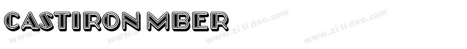 CastIron-MBEr字体转换