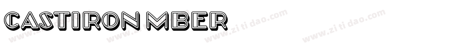 CastIron-MBEr字体转换