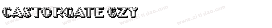 Castorgate-6ZY字体转换