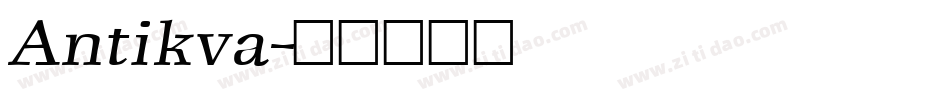 Antikva字体转换