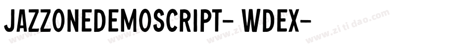 JazzOneDemoScript-0WdeX字体转换