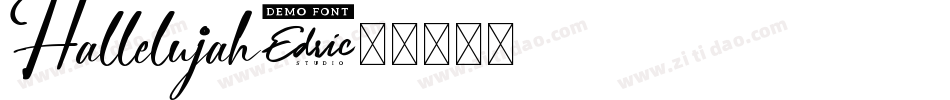 Hallelujah字体转换