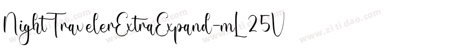 NightTravelerExtraExpand-mL25V字体转换 NightTravelerExtraExpand-mL25V字体转换