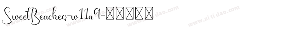 SweetBeaches-w11n9字体转换