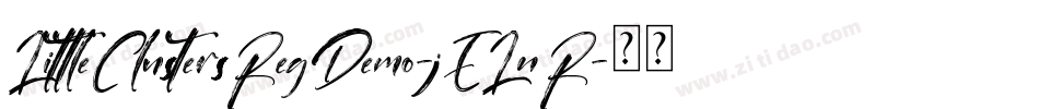 LittleClustersRegDemo-jELnR字体转换