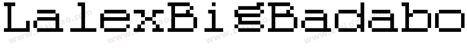 LalexBigBadaboum-51x8字体转换