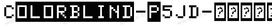 Colorblind-p5JD字体转换