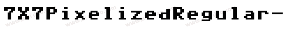 7X7PixelizedRegular-35wp字体转换