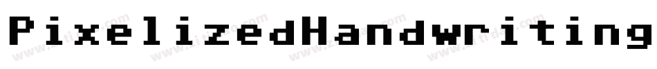 PixelizedHandwritingRegular-8jz2字体转换