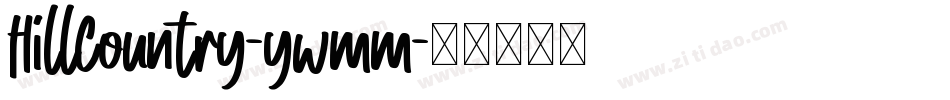 HillCountry-ywmm字体转换