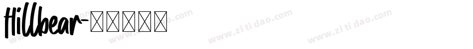 Hillbear字体转换