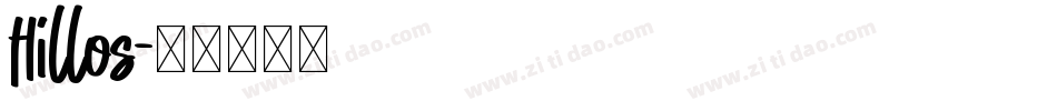 Hillos字体转换