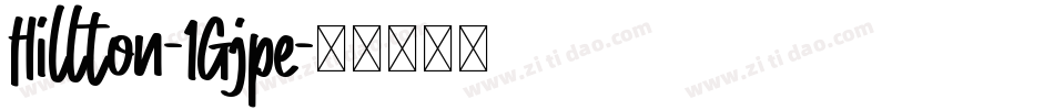 Hillton-1Gjpe字体转换