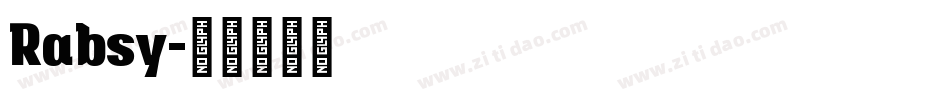 Rabsy字体转换