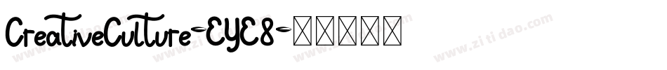 CreativeCulture-EYE8字体转换