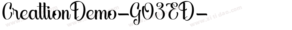 CreattionDemo-GO3ED字体转换