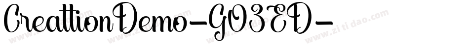 CreattionDemo-GO3ED字体转换