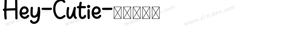 Hey-Cutie字体转换