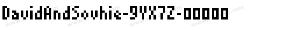 DavidAndSovhie-9YX7Z字体转换