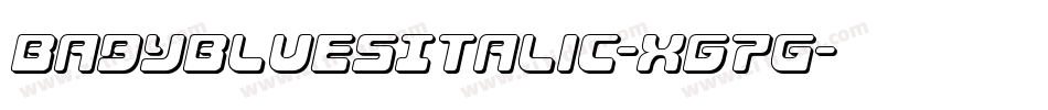 BabyBluesItalic-Xg7G字体转换