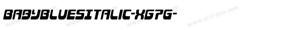BabyBluesItalic-Xg7G字体转换