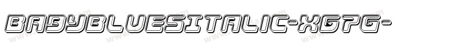 BabyBluesItalic-Xg7G字体转换