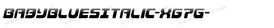 BabyBluesItalic-Xg7G字体转换