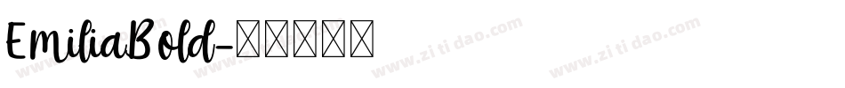 EmiliaBold字体转换