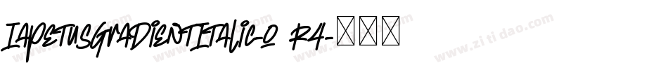 IapetusGradientItalic-o8R4字体转换 IapetusGradientItalic-o8R4字体转换