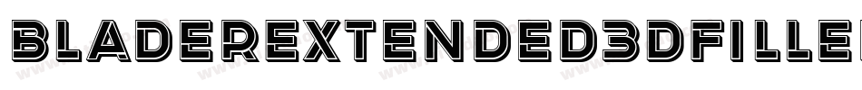 BladerExtended3DFilled字体转换