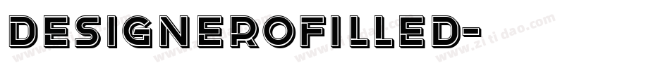 DesigneroFilled字体转换