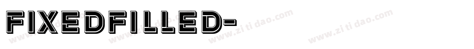 FixedFilled字体转换