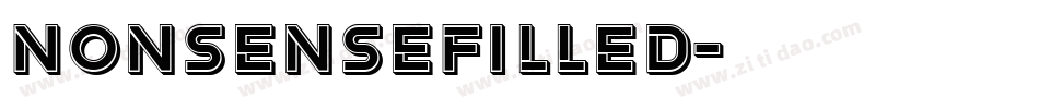 NonsenseFilled字体转换