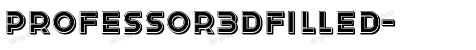 Professor3DFilled字体转换