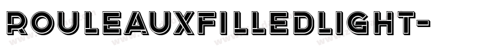RouleauxFilledLight字体转换