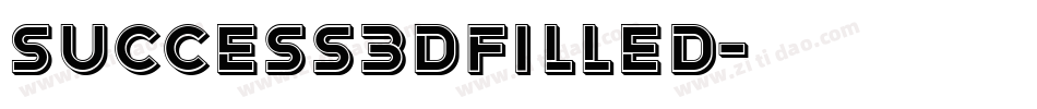 Success3DFilled字体转换