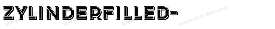 ZylinderFilled字体转换