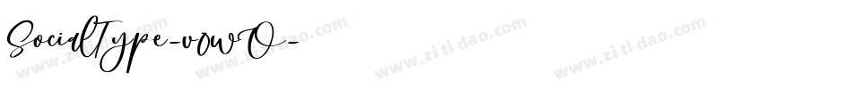 SocialType-v0wO字体转换 SocialType-v0wO字体转换
