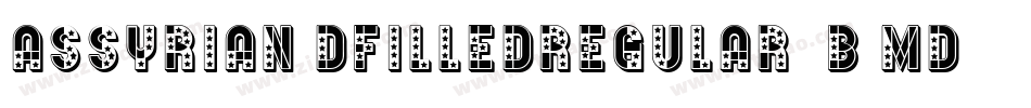 Assyrian3DFilledRegular-4B7MD字体转换