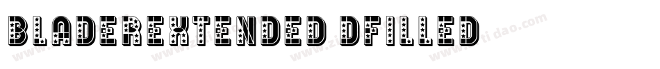 BladerExtended3DFilled字体转换