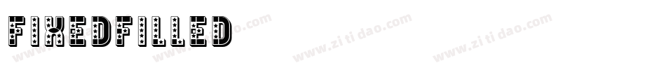 FixedFilled字体转换