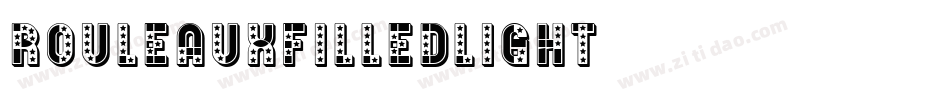 RouleauxFilledLight字体转换