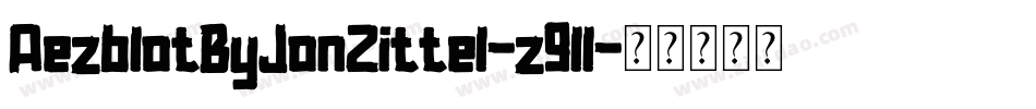 AezblotByJonZittel-z9ll字体转换