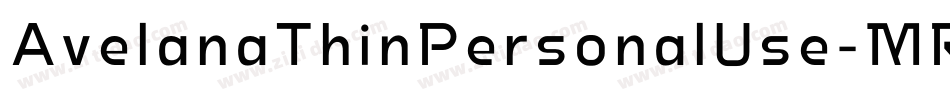 AvelanaThinPersonalUse-MRJB字体转换