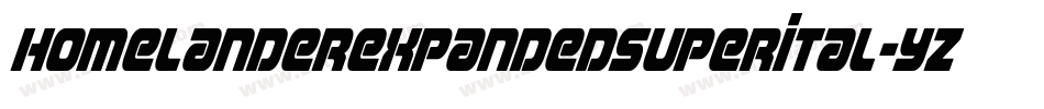 HomelanderExpandedSuperItal-YzXMq字体转换