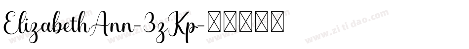 ElizabethAnn-3zKp字体转换