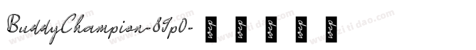 BuddyChampion-89p0字体转换
