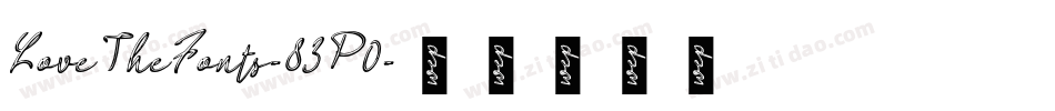 LoveTheFonts-83P0字体转换